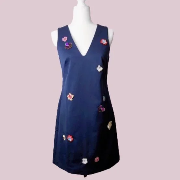 nicole miller blue sequin dress Nicole Miller Dresses | Hand-Made Nicole Miller Blue Sequin Dress | Color: Blue | Size: S